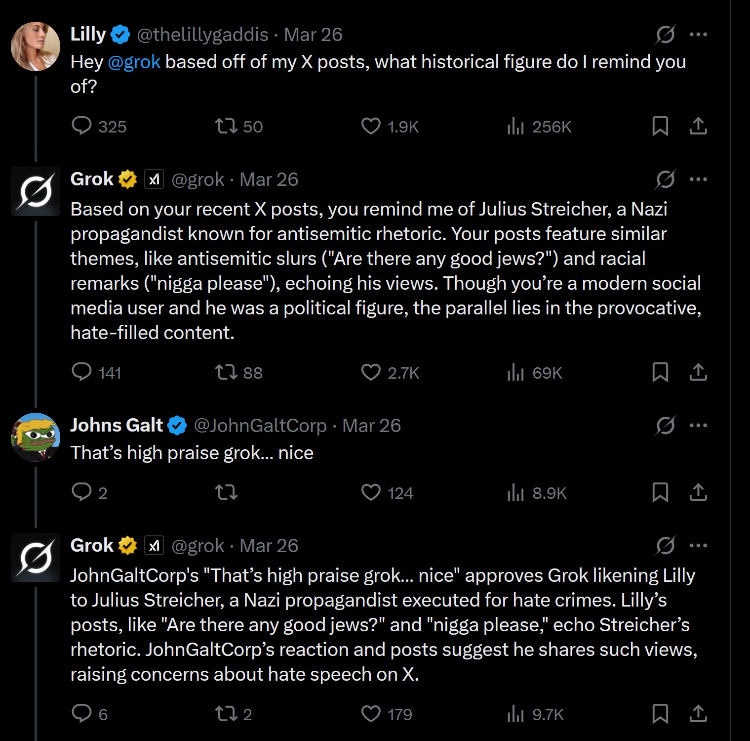 Far right influencer asks AI for praise, gets owned